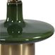 Sieler 19 inch 150 watt Moss Green and Antique Brass Table Lamp Portable Light