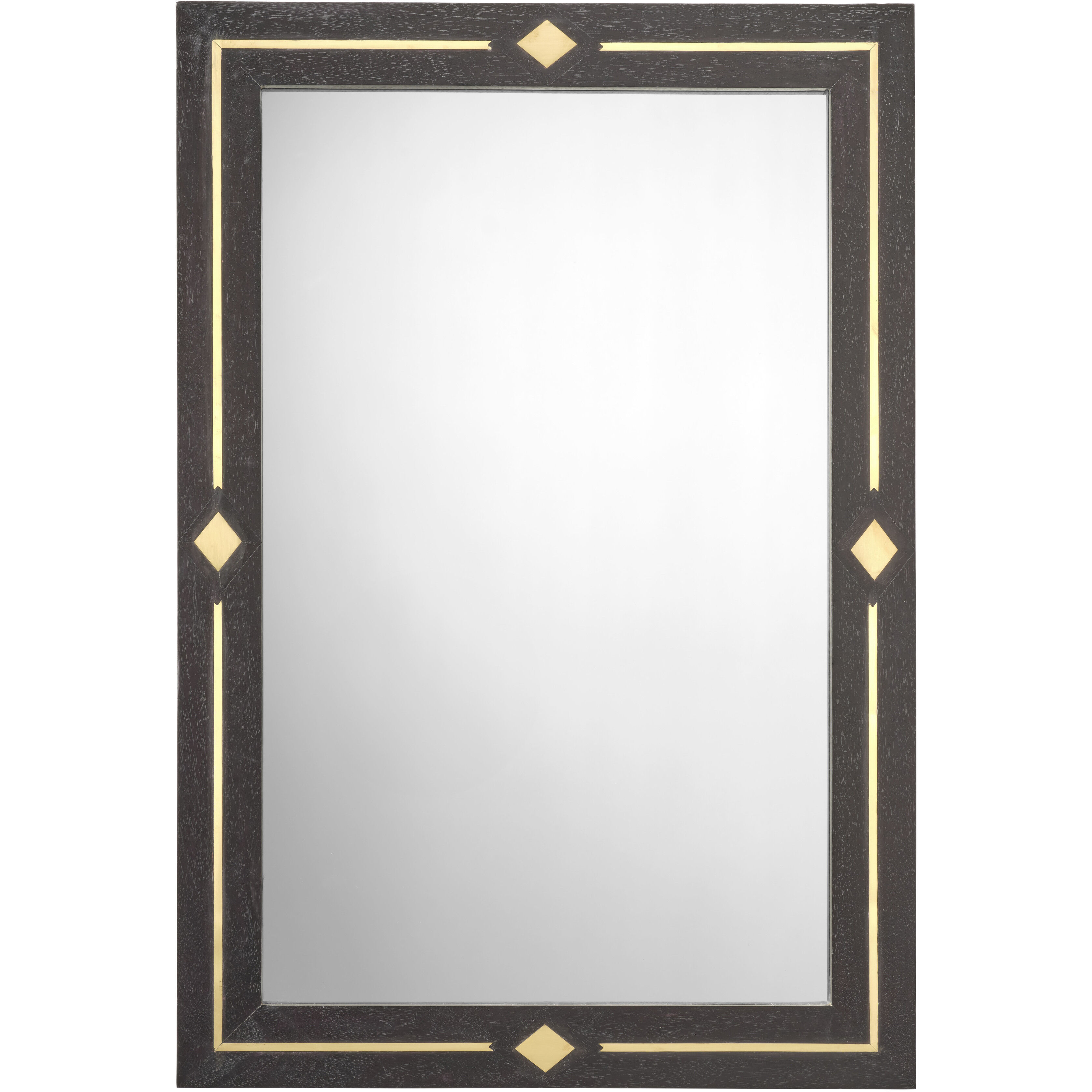 Lloyd 38 X 26 inch Black Mirror, Inline