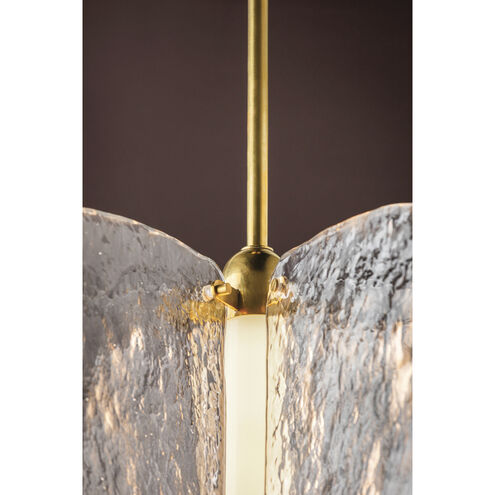 Freya LED 30.5 inch Vintage Brass Pendant Ceiling Light