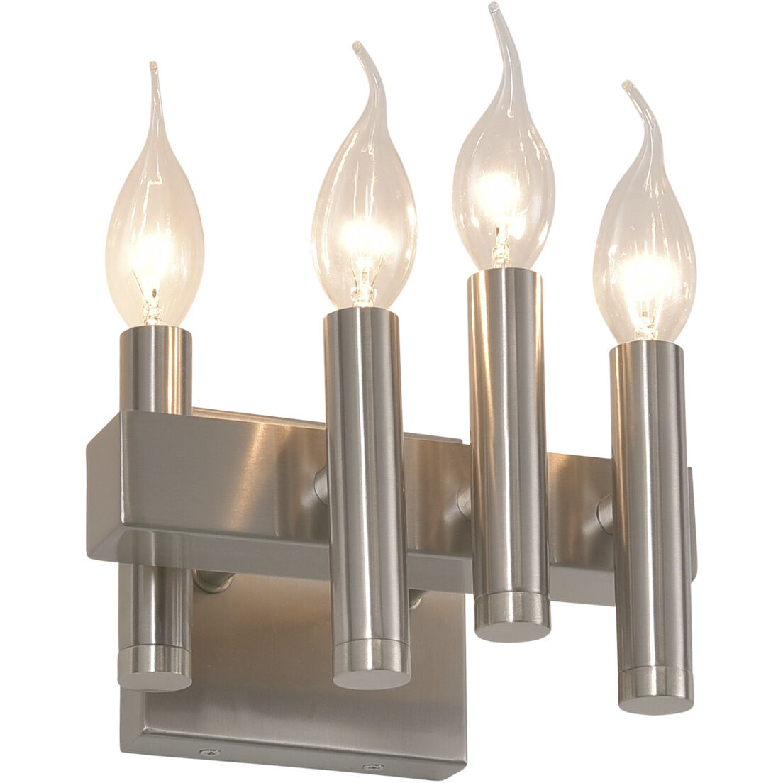 Collette 4 Light 8 inch Satin Nickel Bath Vanity Light Wall Light in Right, Right