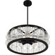 Terrarock 5 Light 23 inch Matte Black Pendant Ceiling Light, Large
