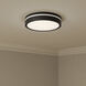 Soltra LED 13 inch Matte Black Flush Mount Ceiling Light
