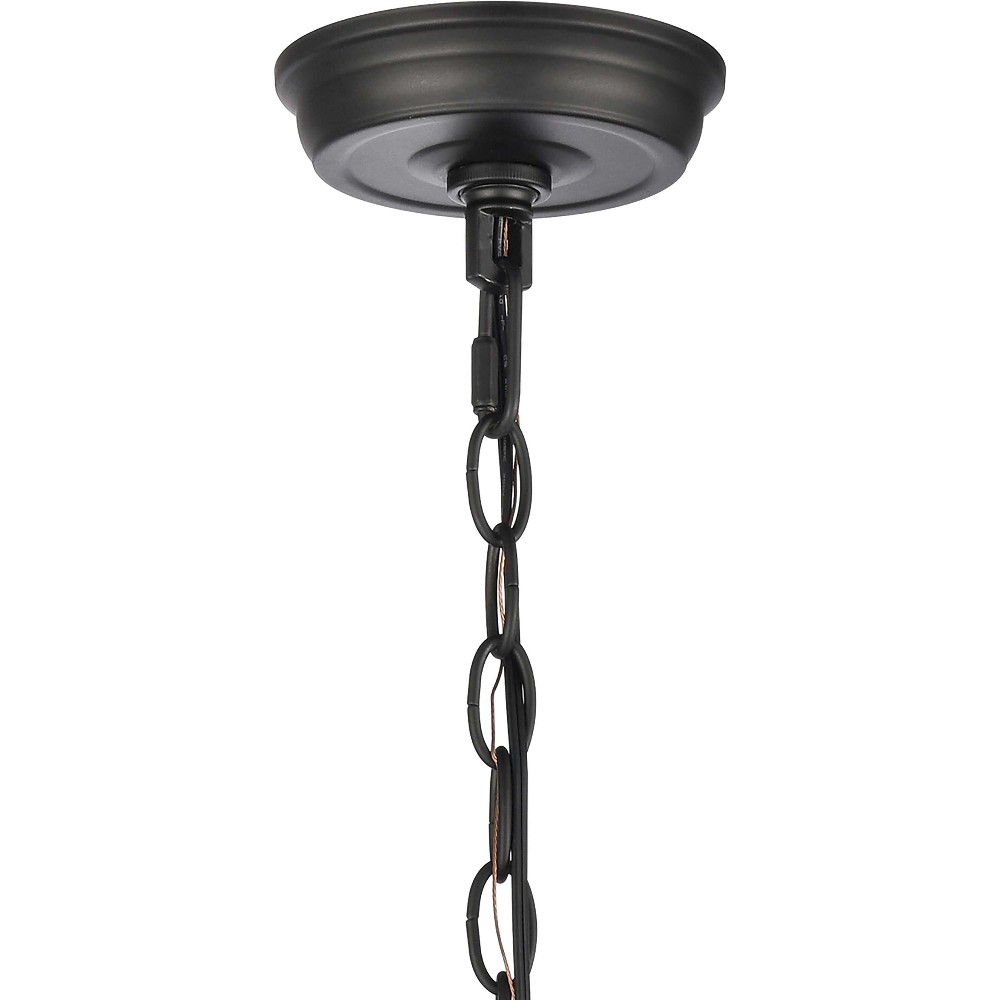 Tangent 3 Light 16 inch Matte Black Pendant Ceiling Light