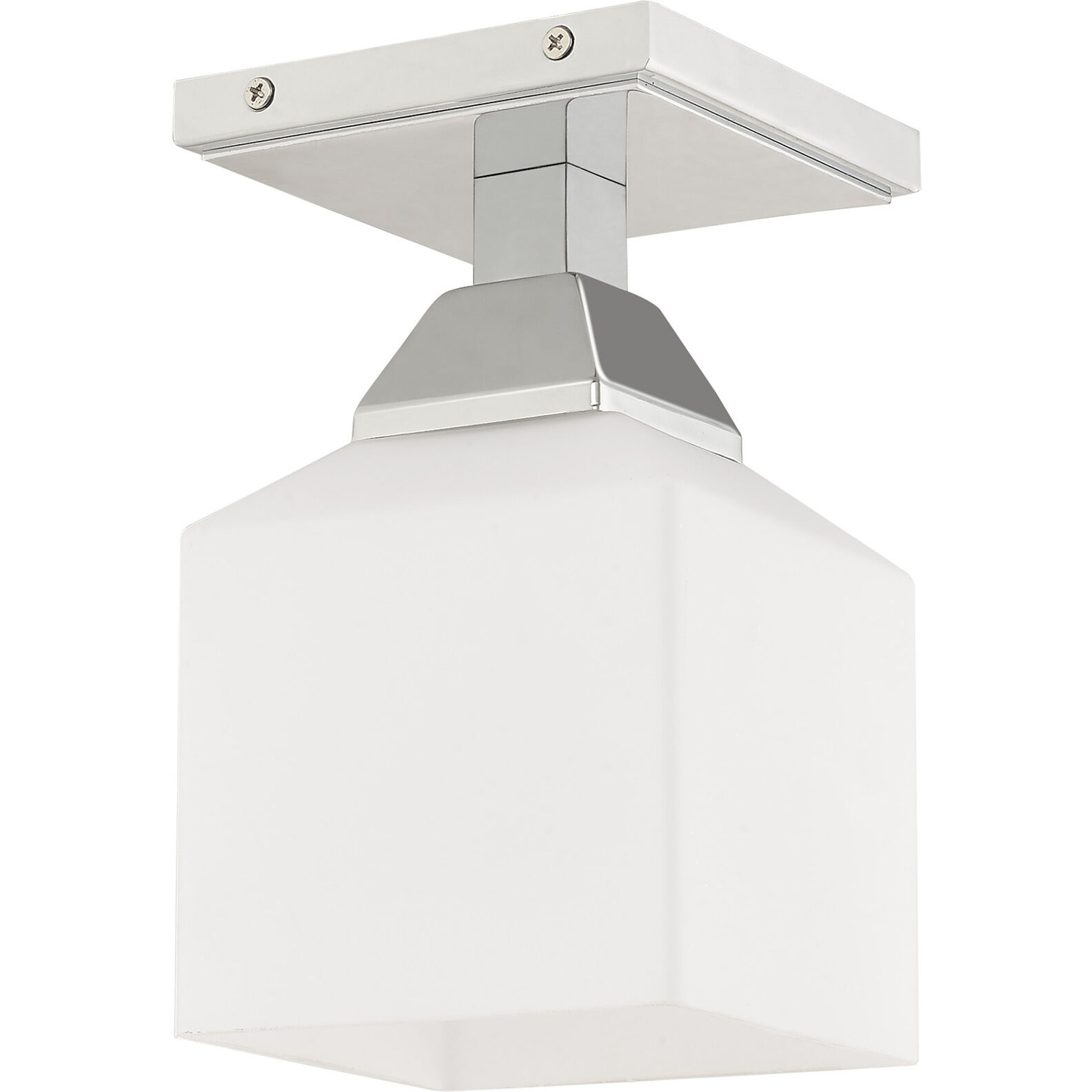 Aragon 1 Light 5 inch Polished Chrome Semi-Flush Mount Ceiling Light