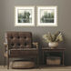 Waterside Green and Brown and Beige Framed Art