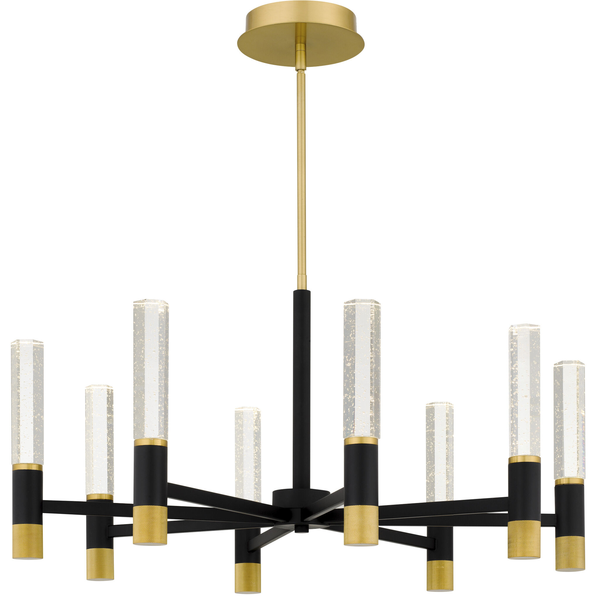 Davies 8 Light 32 inch Brushed Gold Chandelier Ceiling Light