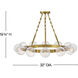 Coco 12 Light 32 inch Lacquered Brass Chandelier Ceiling Light