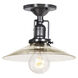 Union Square 1 Light 8 inch Gun Metal Flush Mount Ceiling Light