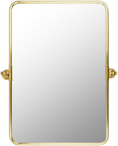 Burnish 29.75 X 24.75 inch Gold Mirror, Rectangle