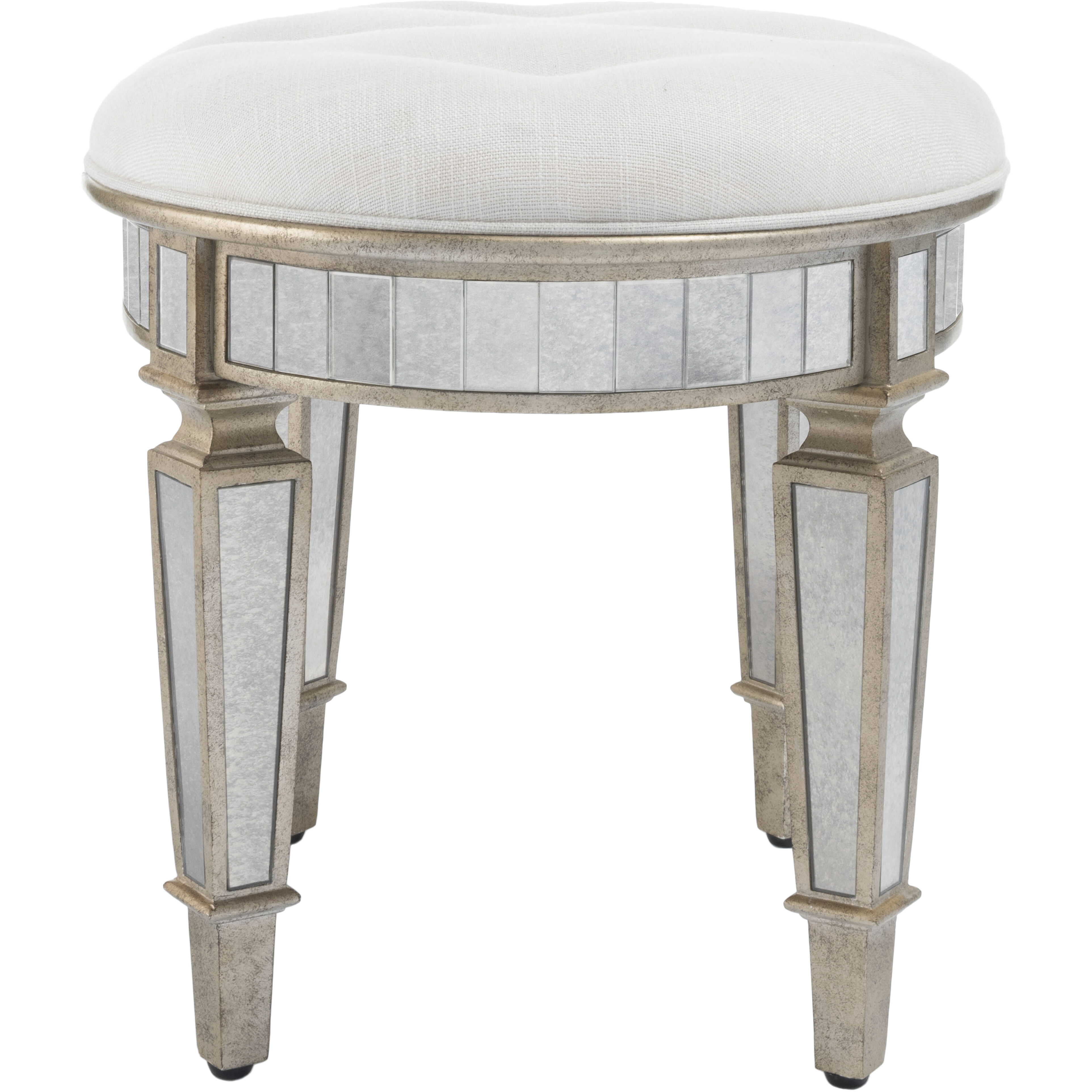 Garbo Mirrored Ottoman or Stool