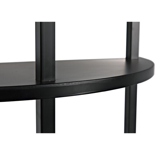 Spago Matte Black Bookcase