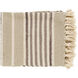 Beau 60 X 50 inch Light Beige Throw, Rectangle