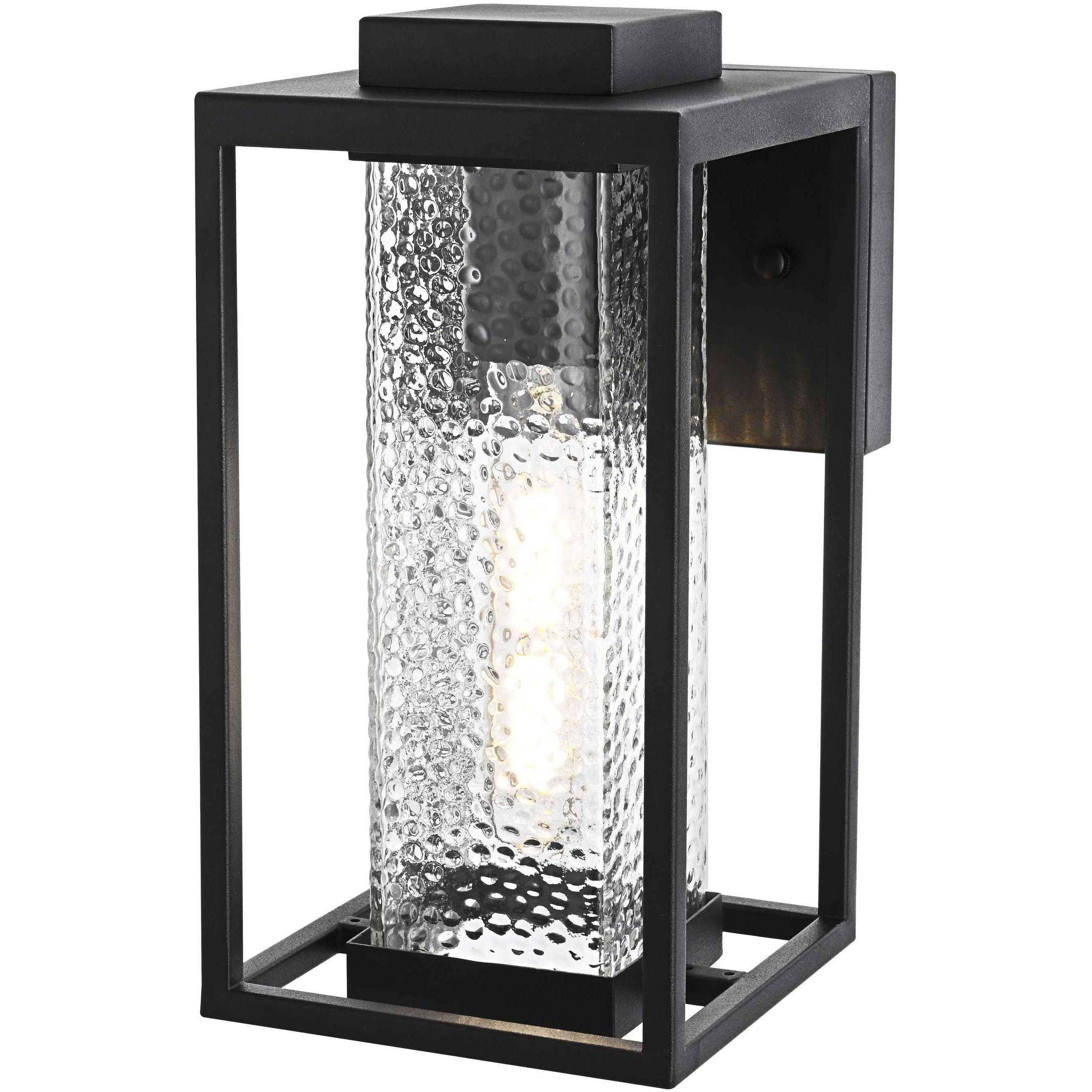 Philip 1 Light 11.5 inch Black Outdoor Wall Sconce