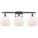 Ballston Athens LED 26 inch Polished Chrome Bath Vanity Light Wall Light in Matte White Glass, Ballston