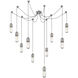 Thomas O'Brien Junio LED 9.5 inch Polished Nickel Pendant Ceiling Light in Clear Glass