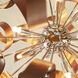 Ribbons 12 Light 23 inch Satin Copper Pendant Ceiling Light
