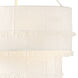 Lisa McDennon Baya 9 Light 30 inch Textured Plaster Chandelier Ceiling Light, Multi Tier