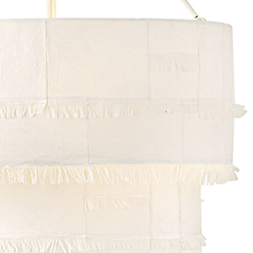 Lisa McDennon Baya 9 Light 30 inch Textured Plaster Chandelier Ceiling Light, Multi Tier