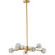 Canada 9 Light 32 inch Brass Chandelier Ceiling Light