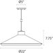 Koma 1 Light 22 inch Satin White Pendant Ceiling Light in Medium