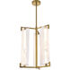 Mingle 3 Light 17 inch Satin Brass Pendant Ceiling Light
