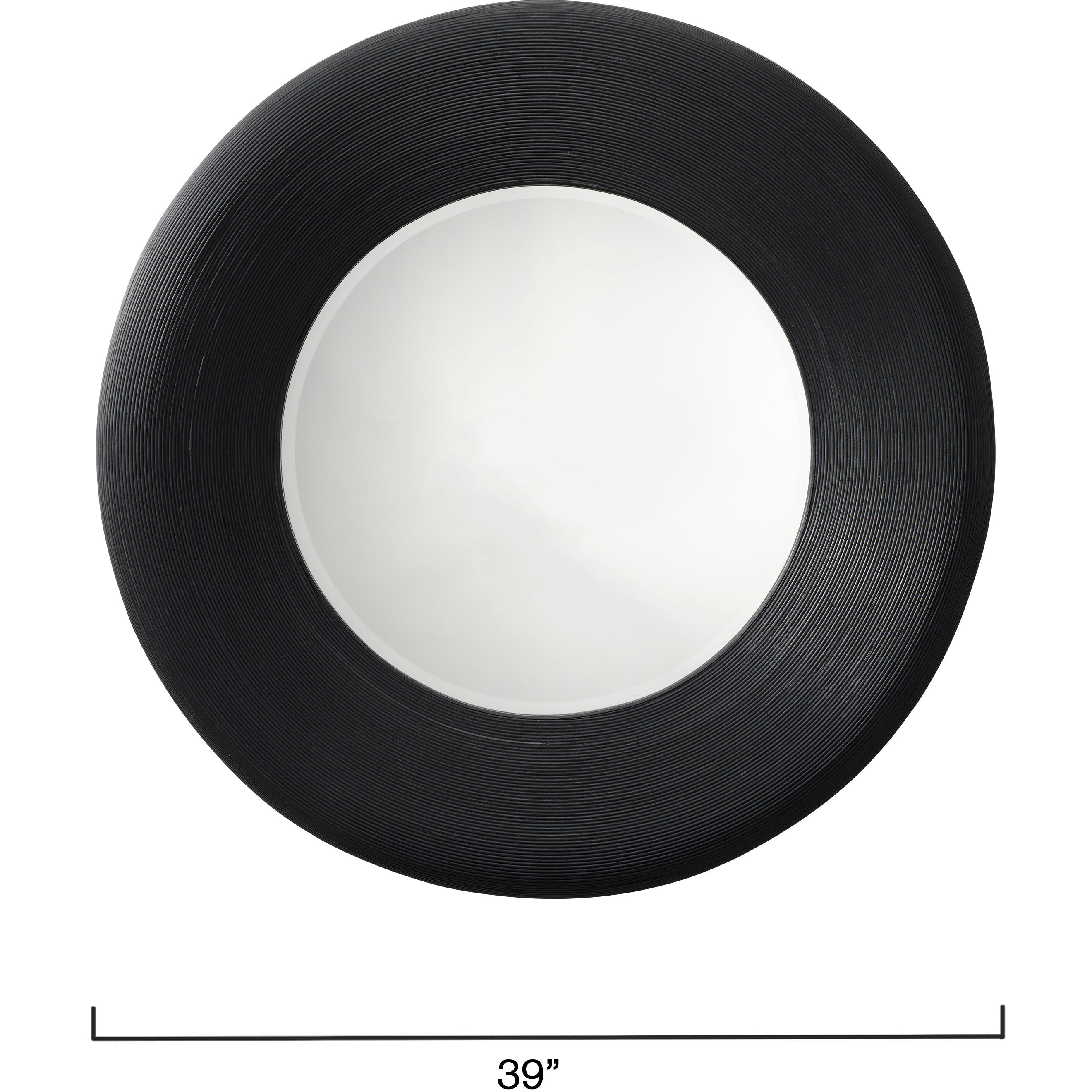 Paddock 39 X 39 inch Black Bamboo Mirror