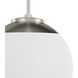 Hepburn 1 Light 12 inch Brushed Nickel Pendant Ceiling Light, Medium