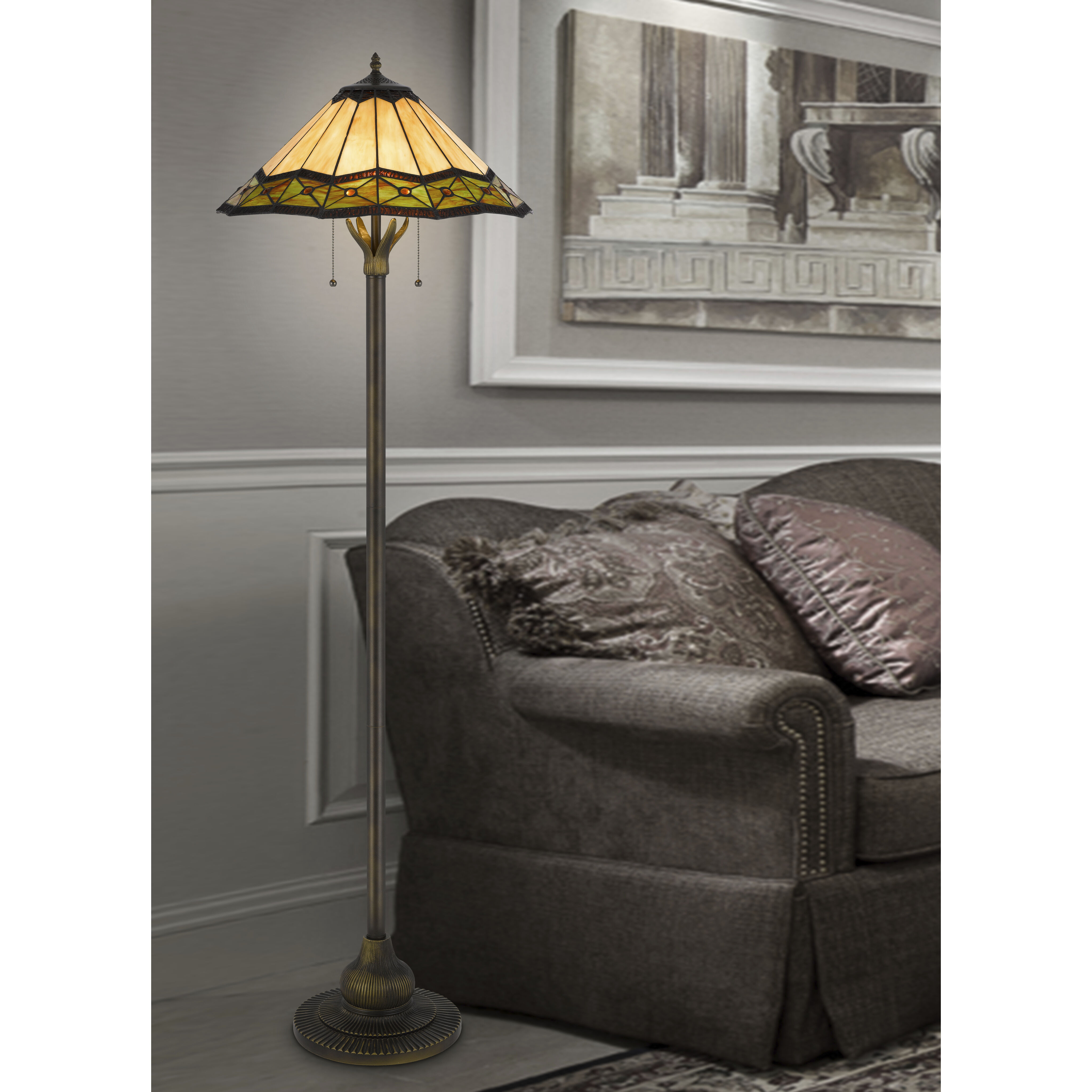 Armscroft 62 inch 60.00 watt Bronze Floor Lamp Portable Light