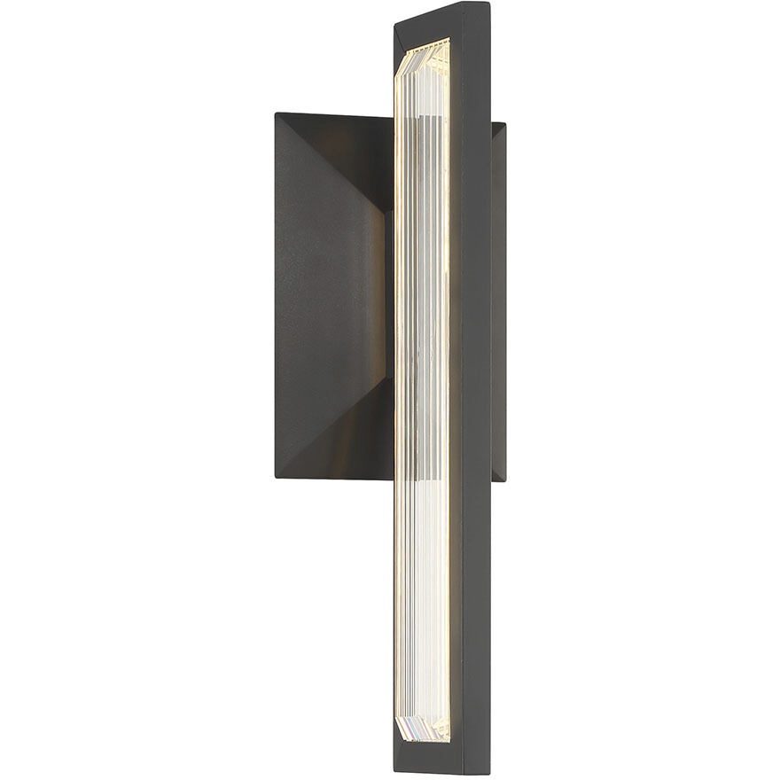 Aelin LED 14 inch Matte Black Outdoor Wall Sconce