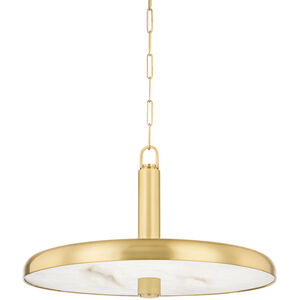 Reynolds LED 28 inch Aged Brass Pendant Ceiling Light