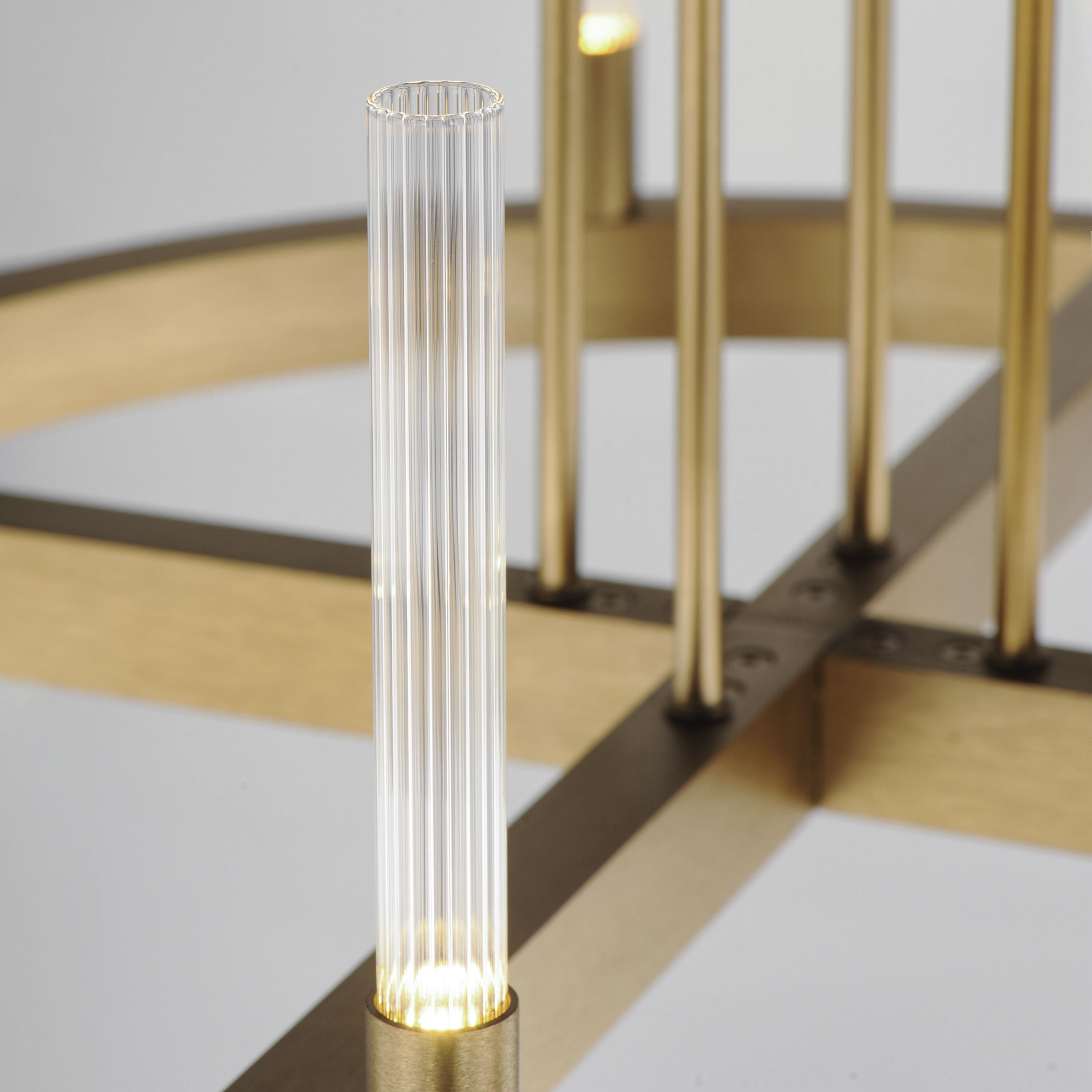 Ovation LED 23.5 inch Gold Single-Tier Chandelier Ceiling Light