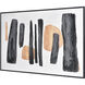 Wilkes Black with Ochre Framed Wall Art