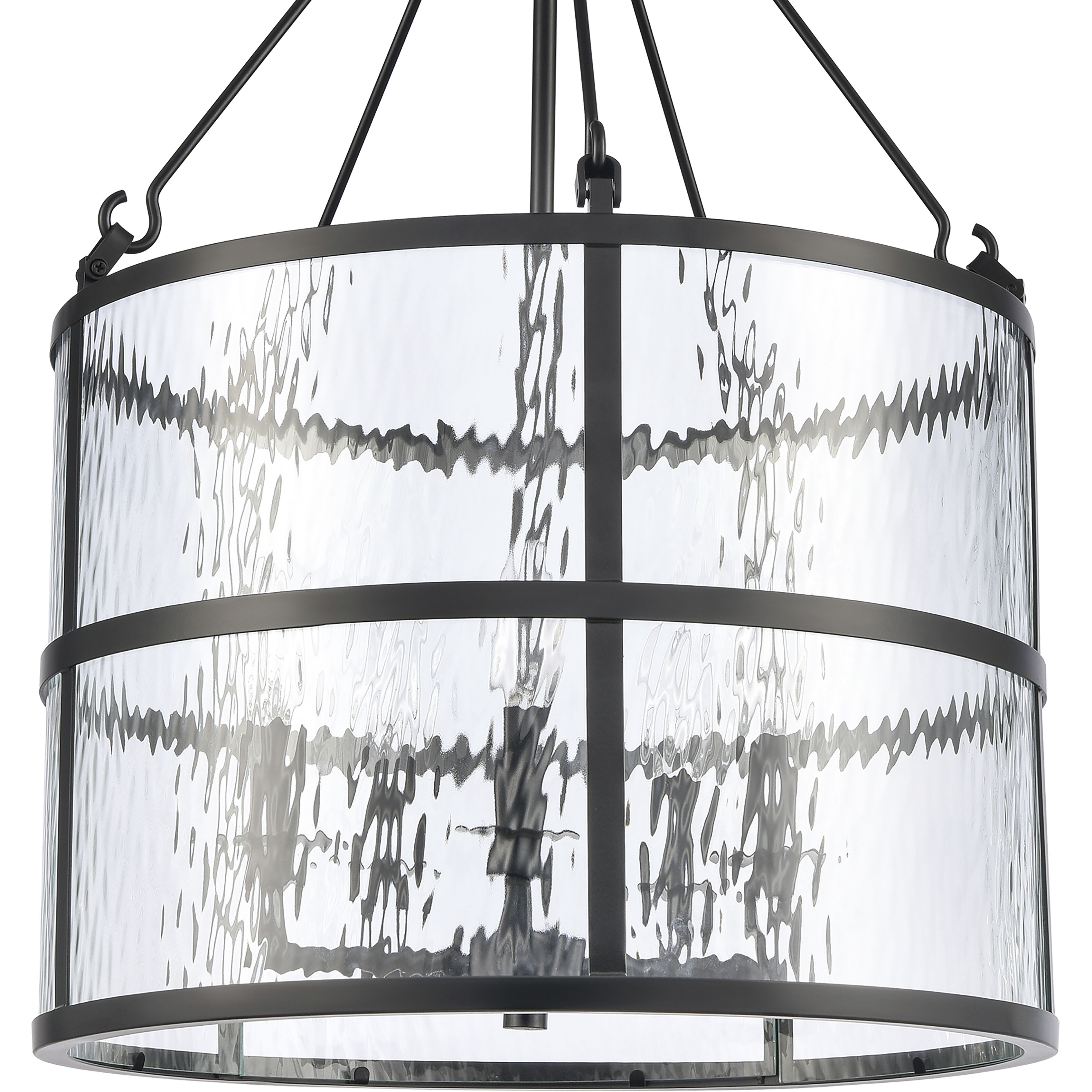 Solace 5 Light 18 inch Matte Black Pendant Ceiling Light