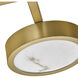 Cava LED 30 inch Lacquered Brass Foyer Light Ceiling Light, Sconce/Flush Mount