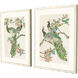 Emerald Peacock Green and Black and Pink and Yellow Framed Art