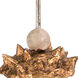 Nettle 40 inch 60.00 watt Gold Leaf With Gold Table Lamp Portable Light, Flambeau 