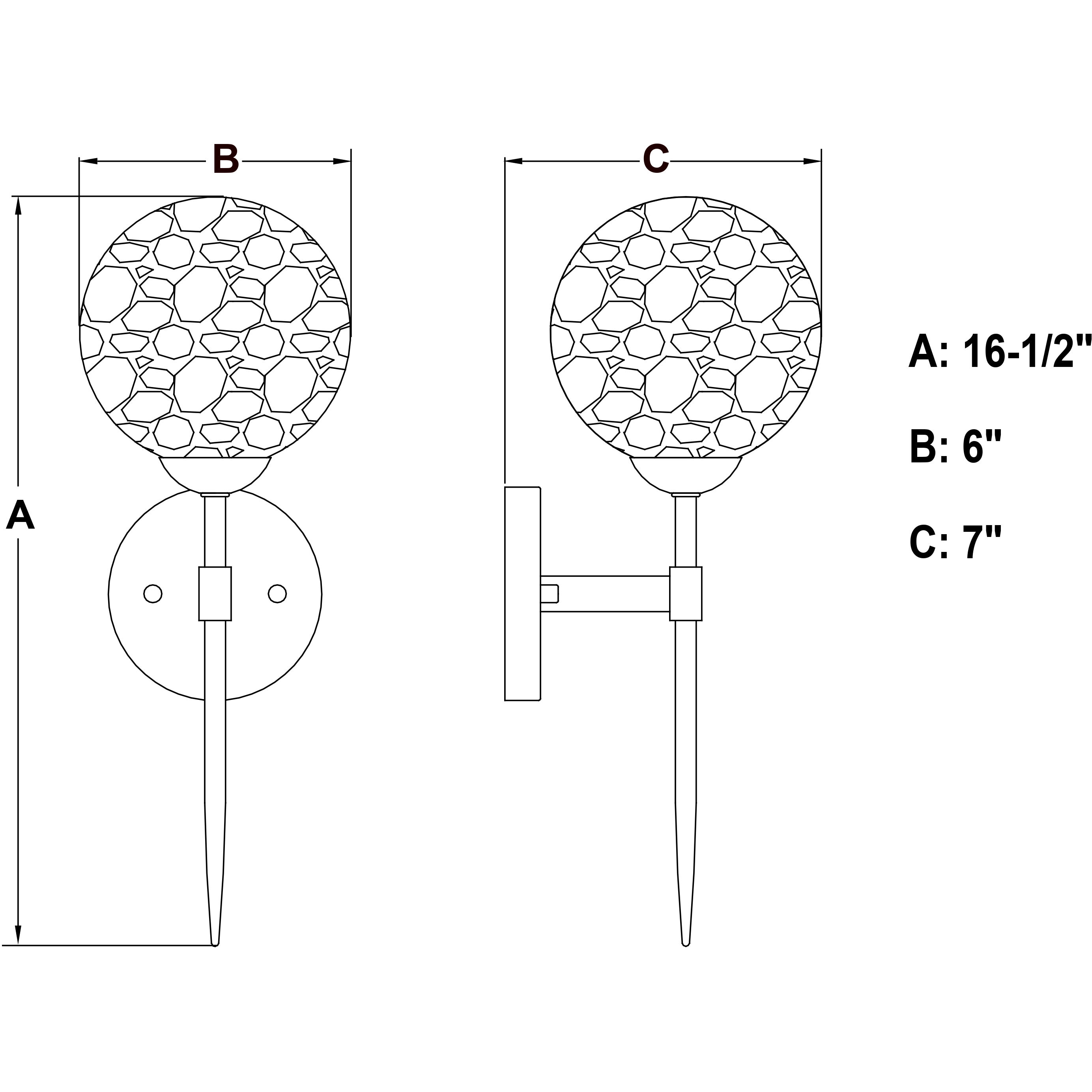 Olson LED 6 inch Satin Nickel Wall Light