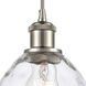 Ballston Small Waverly 1 Light 6 inch Brushed Satin Nickel Mini Pendant Ceiling Light, Ballston
