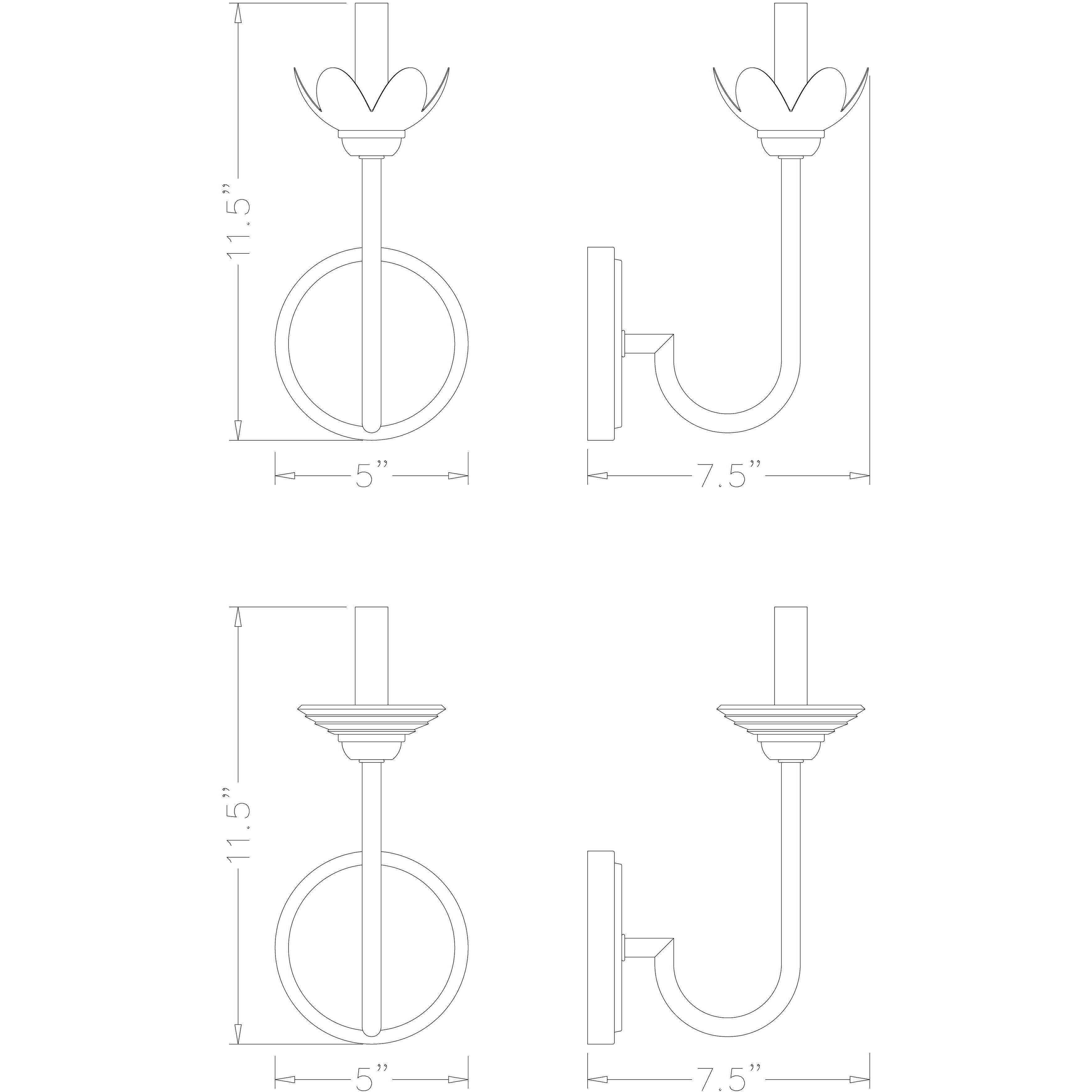 Allistair Wall Sconce Wall Light in Brushed Nickel