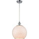 Ballston Large Farmhouse Chicken Wire 1 Light 10 inch Polished Chrome Mini Pendant Ceiling Light, Ballston