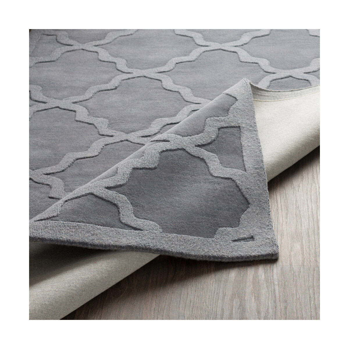 Central Park 93 X 93 inch Gray/Medium Gray Handmade Rug in 8 Ft Round, Round