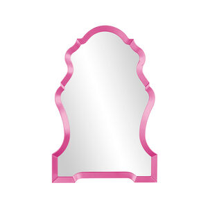 Nadia 44 X 29 inch Glossy Hot Pink Wall Mirror