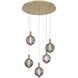 Palmas 5 Light 24 inch Gold Chandelier Ceiling Light