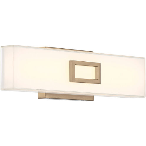 Restore LED Antique Brushed Brass Bath/Vanity Wall Light