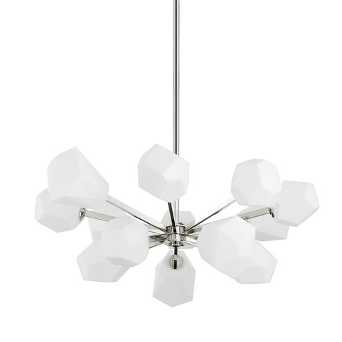 Tring LED 35.25 inch Polished Nickel Chandelier Ceiling Light