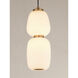 Soji LED 4.75 inch Black and Gold Single Pendant Ceiling Light