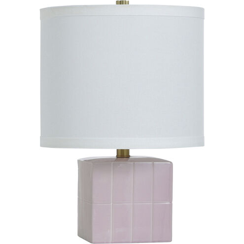 Matilda 18 inch 100 watt Pink Peony Table Lamp Portable Light