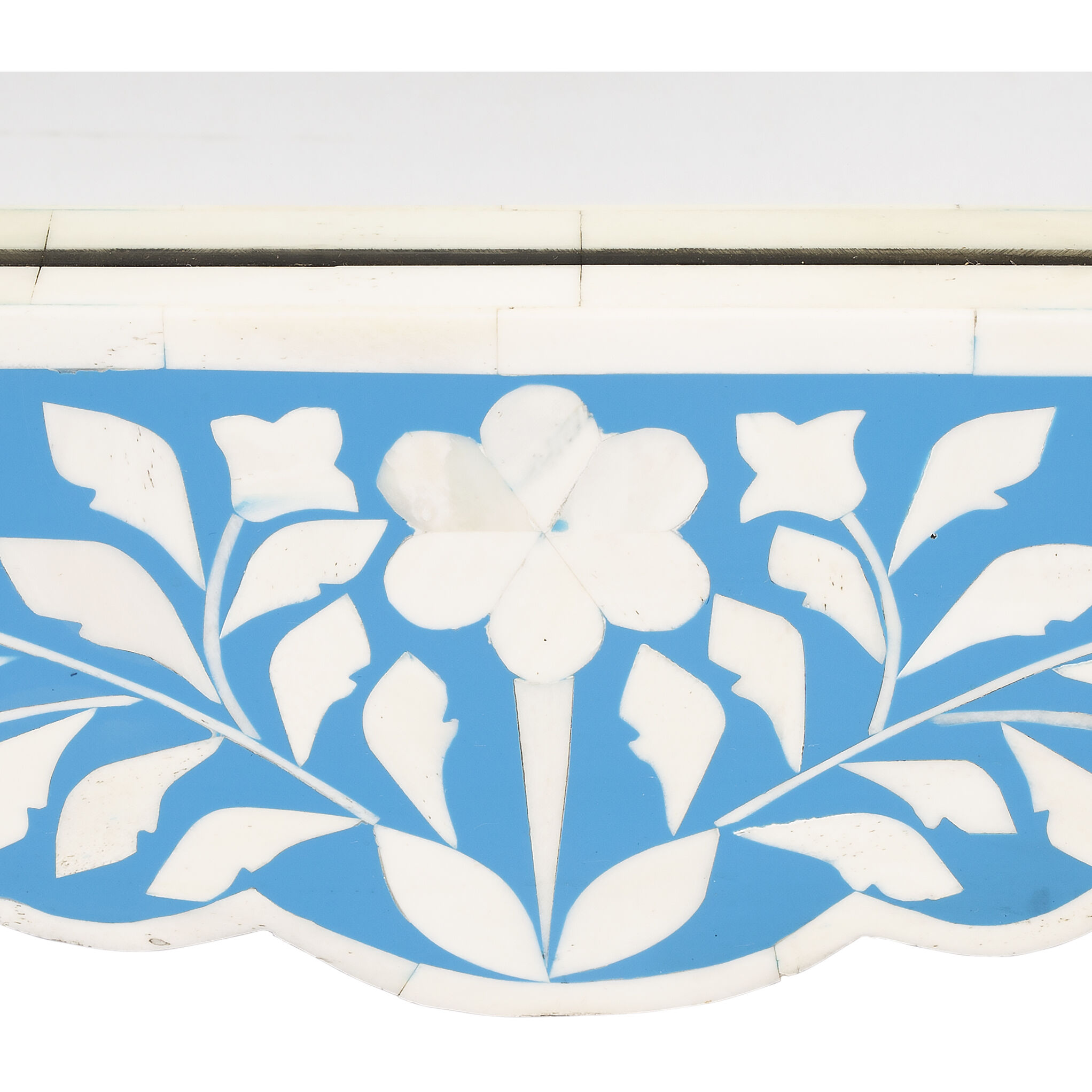 Bone Inlay Vivienne  28 X 20 inch Blue Bone Inlay Mirror