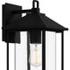 Fletcher 1 Light 15 inch Earth Black Outdoor Wall Lantern