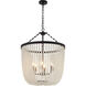 Canada LED 24 inch Satin Black Chandelier Ceiling Light